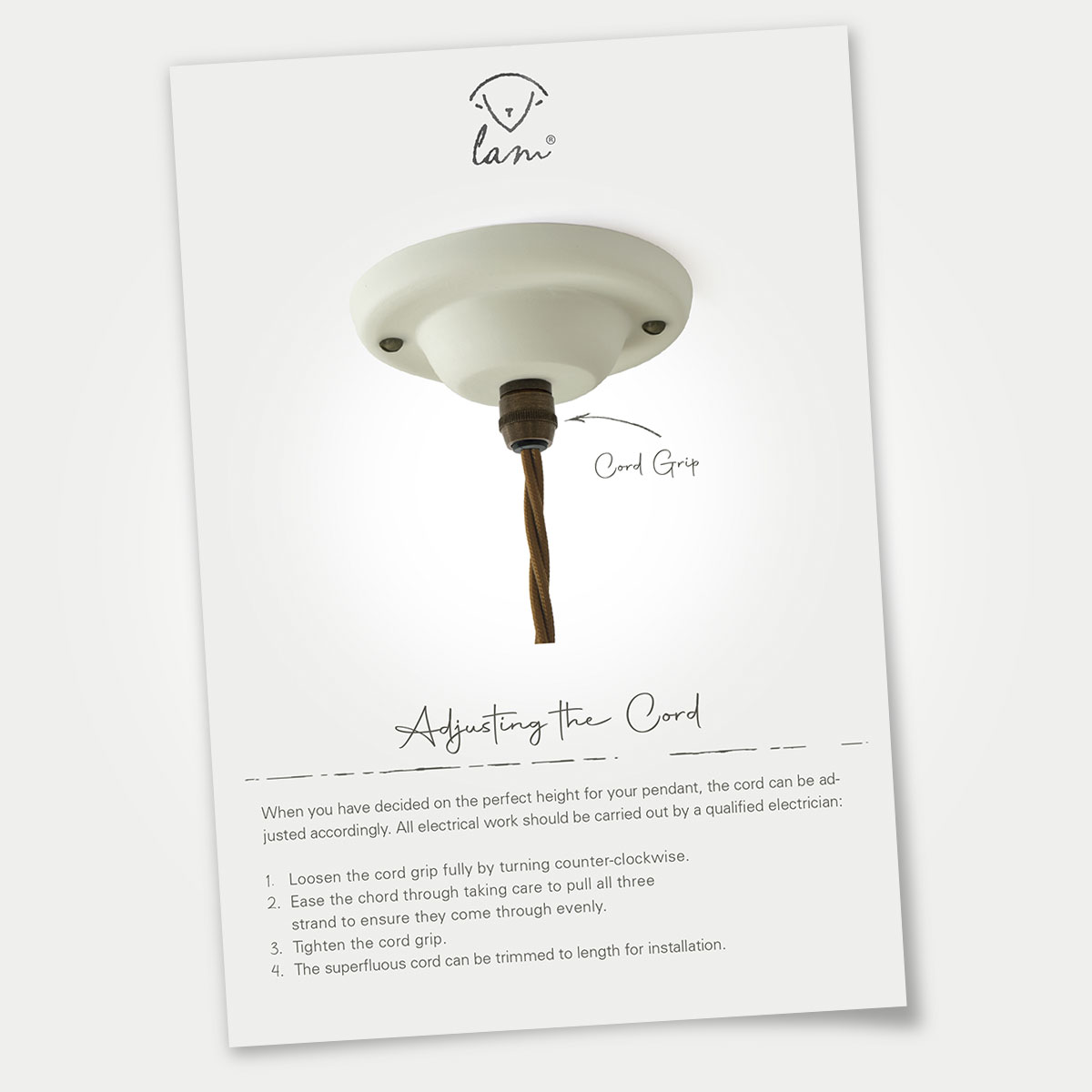 Guides-Cord Dimmable LED Light Bulb Pear