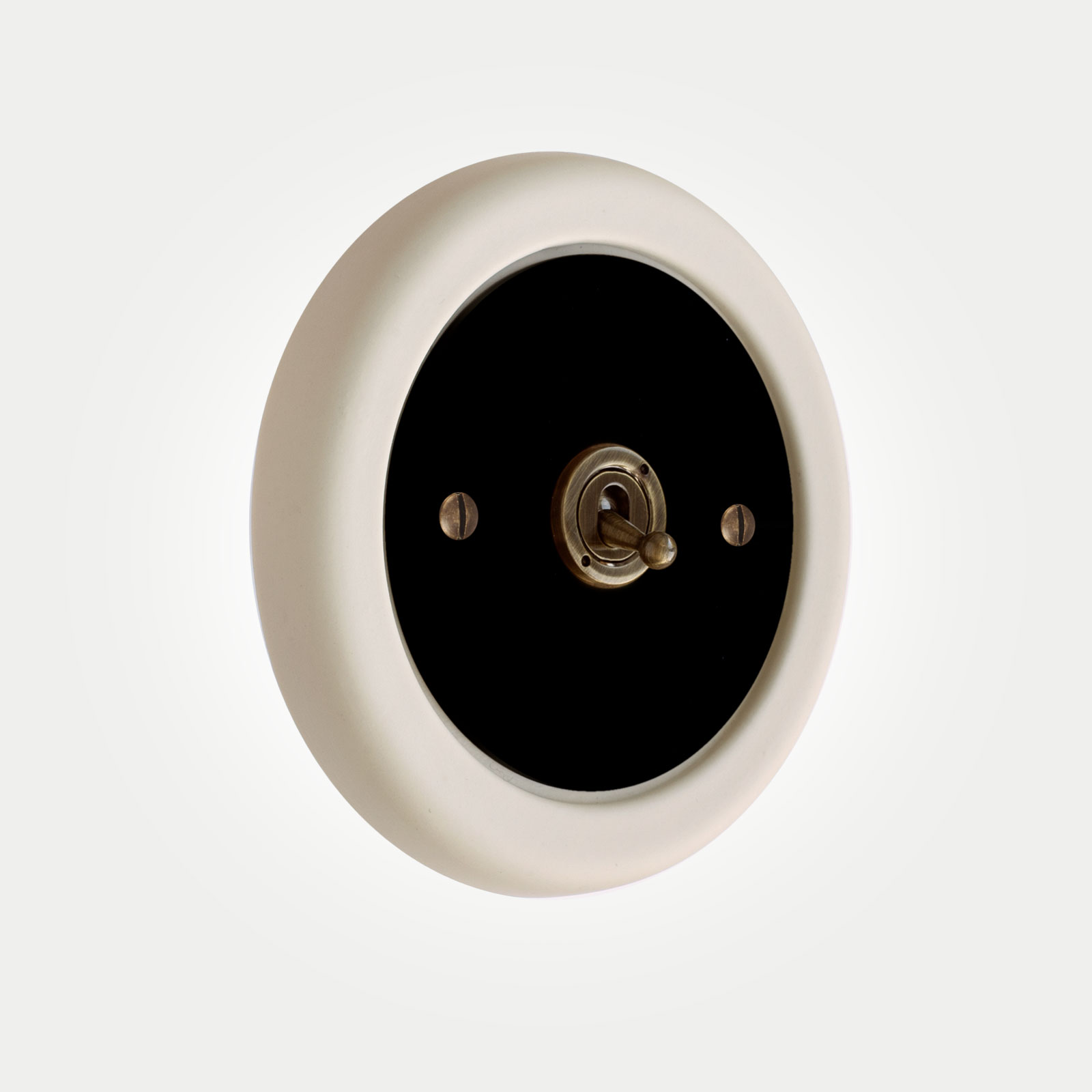 1-Gang-Black-Brass-Heritage-Switch Dimmable LED Globe Light Bulb