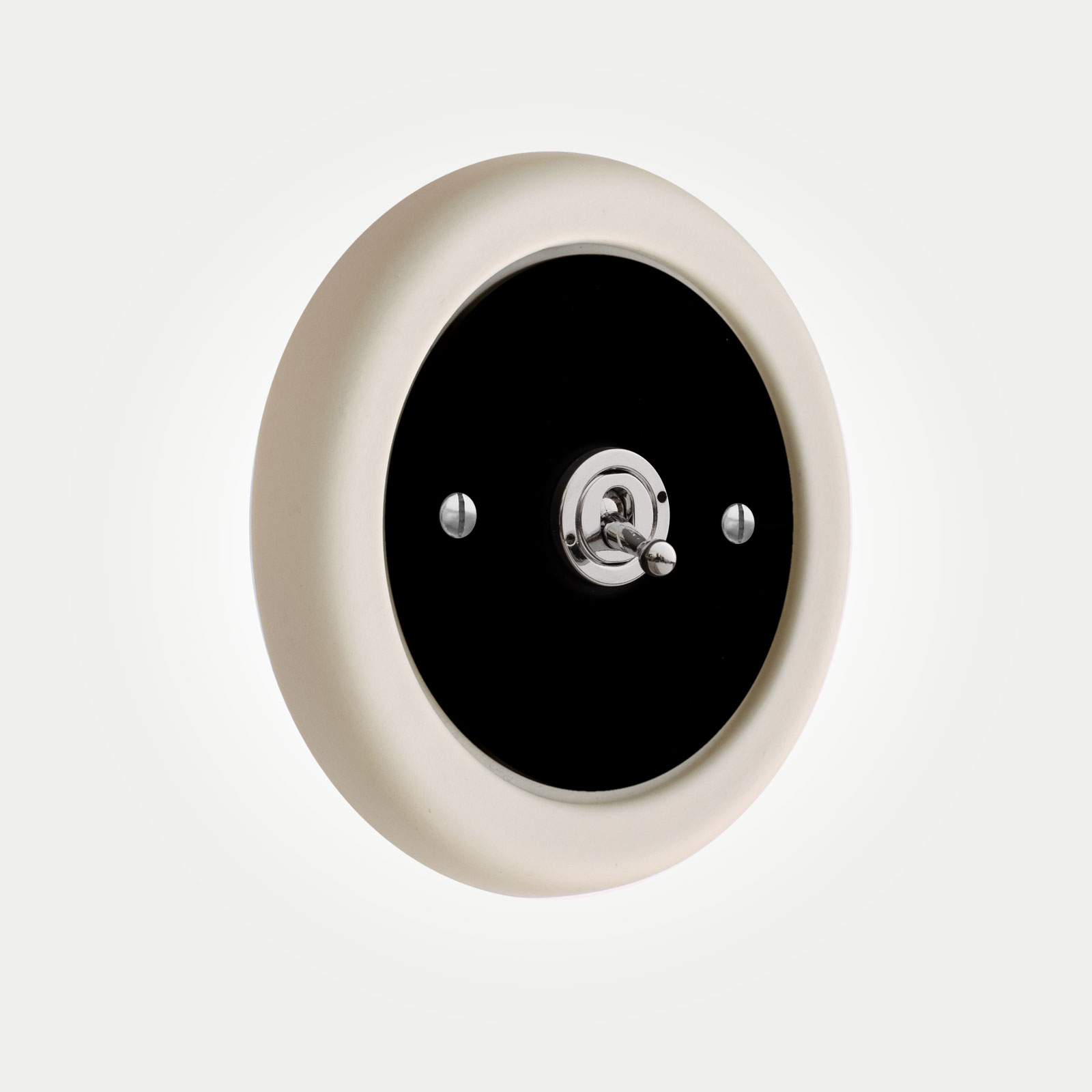 1-Gang-Black-Chrome-Modern-Switch Dimmable LED Globe Light Bulb
