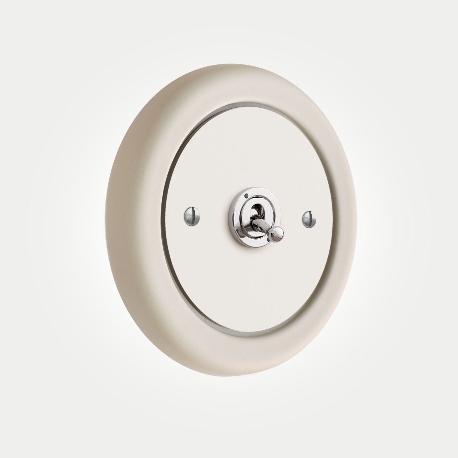 1-Gang-White-Chrome-Modern-Switch Dimmable LED Globe Light Bulb